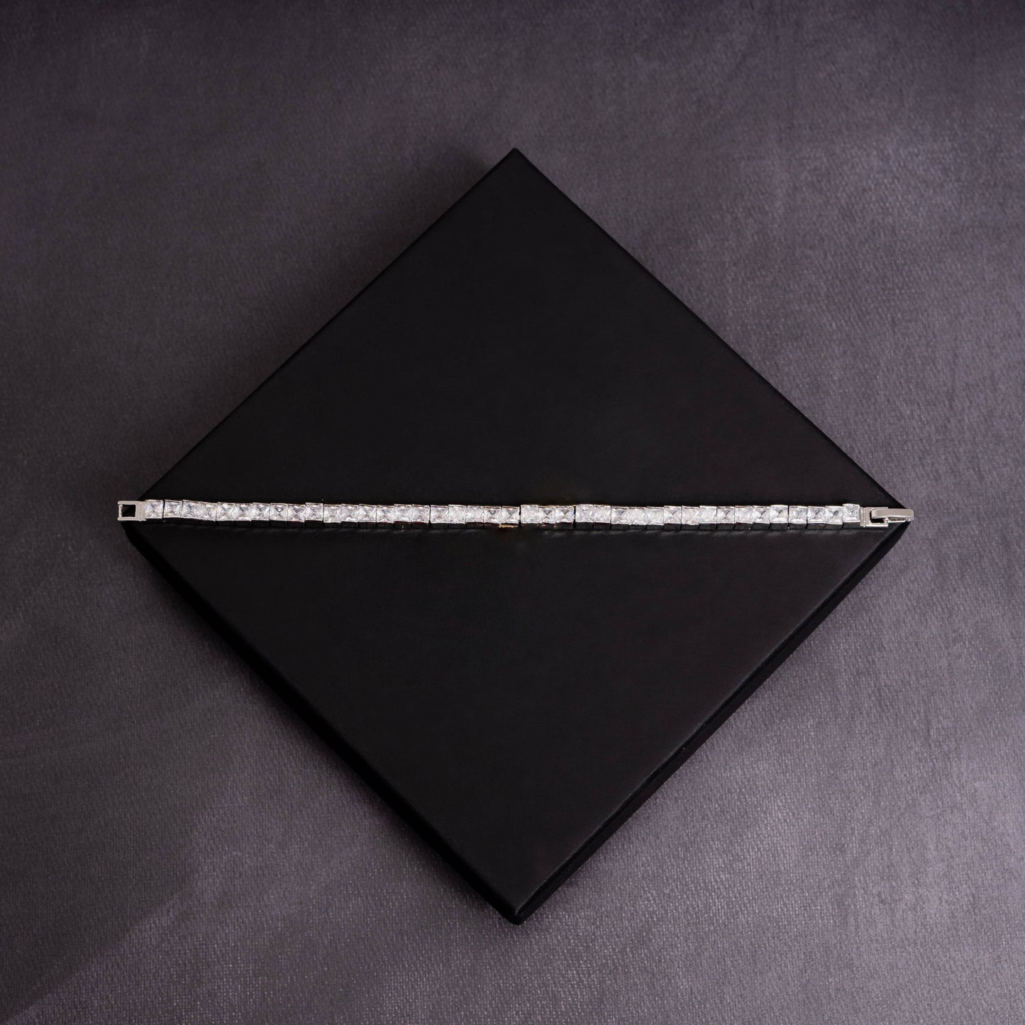 5mm Square Cut Tennis Bracelet