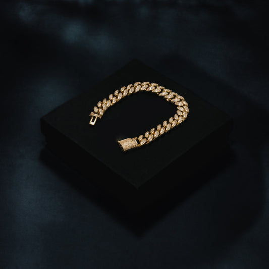 12mm Box Clasp Cuban Bracelet
