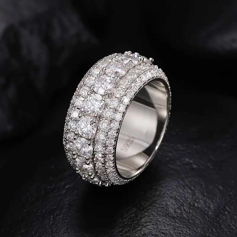 ICERIME 5 Row Solitaire Ring