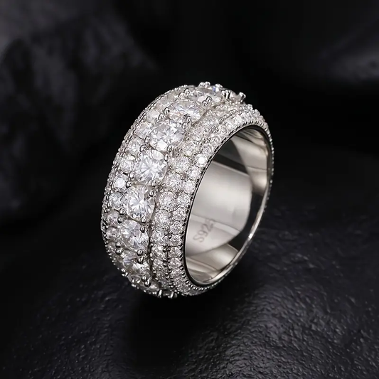ICERIME 5 Row Solitaire Ring