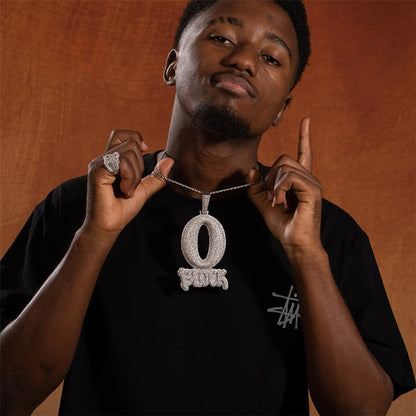 ICERIME Letter O BLOCK Pendant