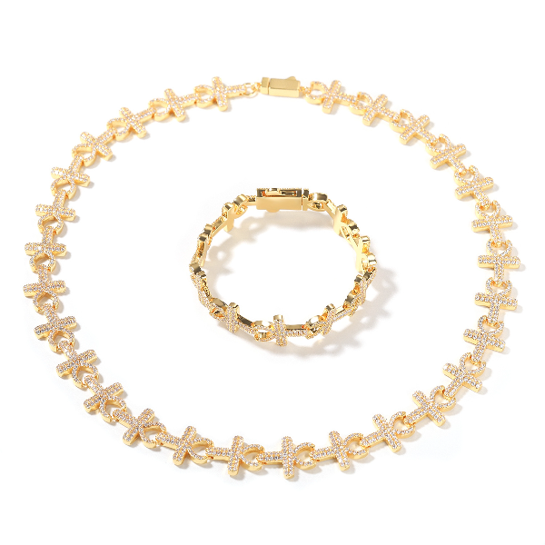 ICERIME15mm Anhe Cross Necklace