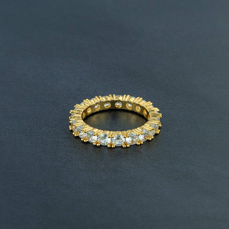 ICERIME One Row Solitaire Ring