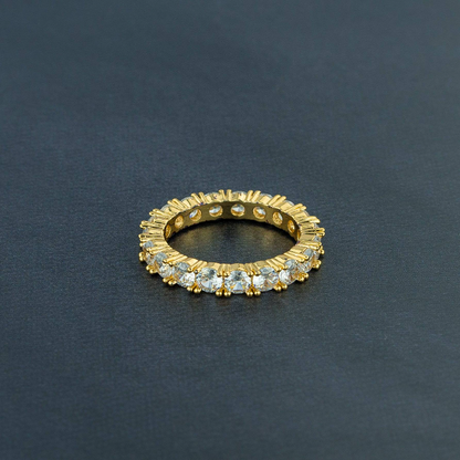 ICERIME One Row Solitaire Ring