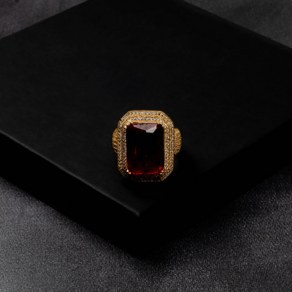 ICERIME Out Ruby Ring