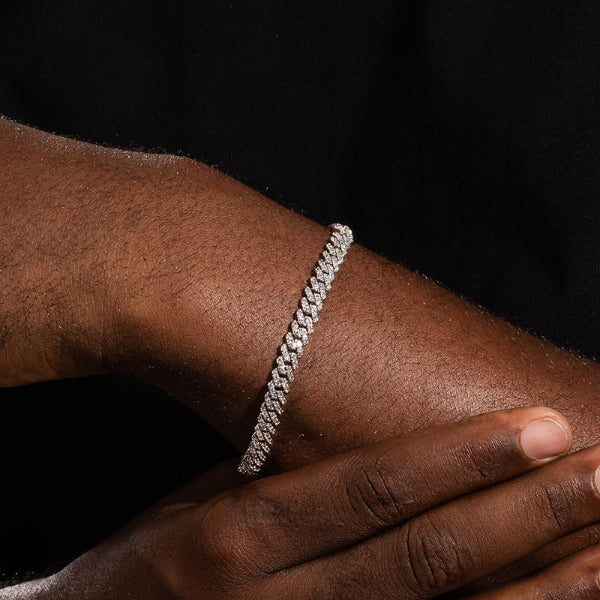 ICERIME 6mm diamond Cuban bracelet