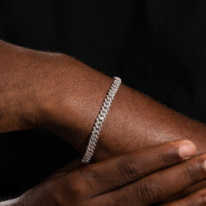 ICERIME 6mm diamond Cuban bracelet