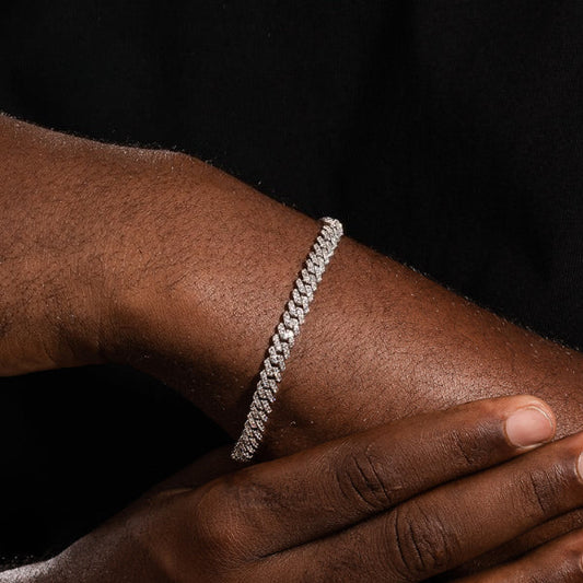 ICERIME 6mm diamond Cuban bracelet