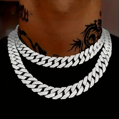 Kindlesa  14mm Prong Cuban Chain & Bracelet Bundle