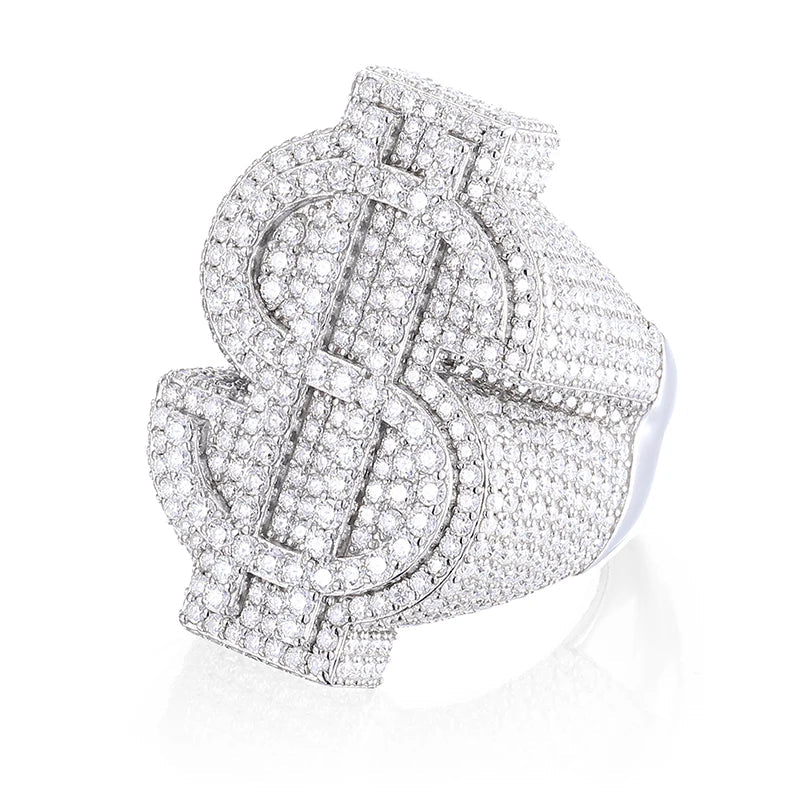 ICERIME Flower Dollar Ring