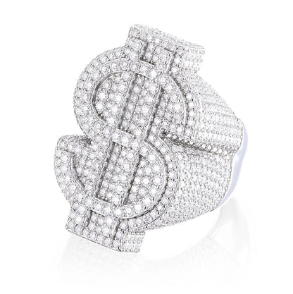 ICERIME Flower Dollar Ring