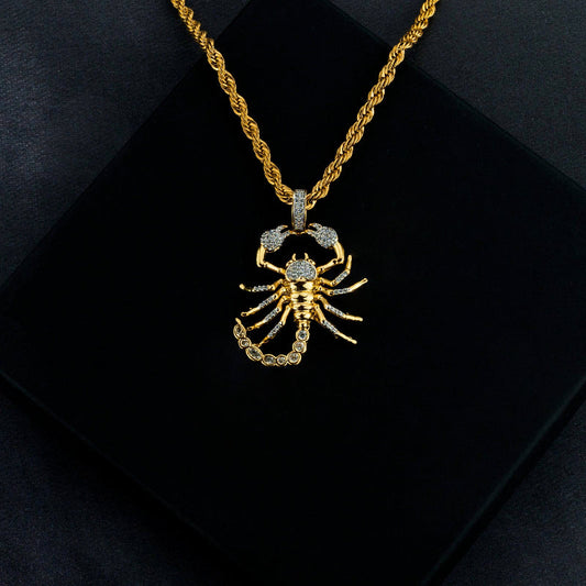 Iced Scorpion Pendant