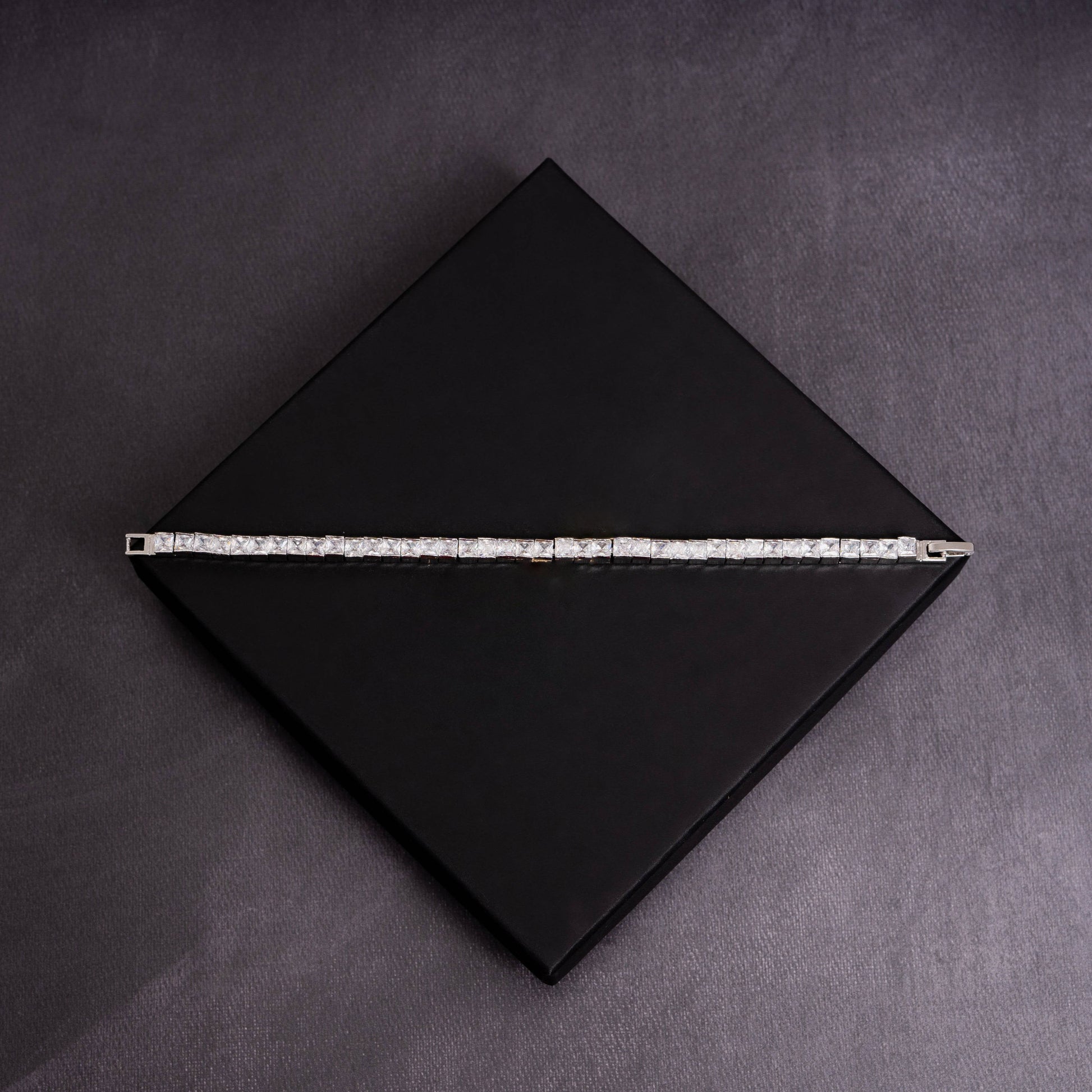 5mm Square Cut Tennis Bracelet