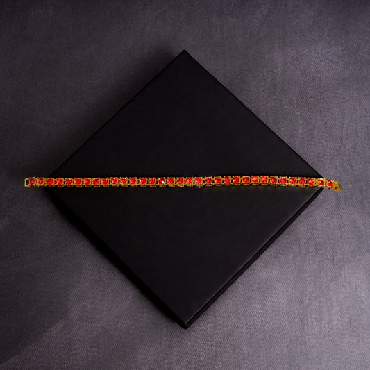 5mm Coloured 1 Row Tennis Bracelet