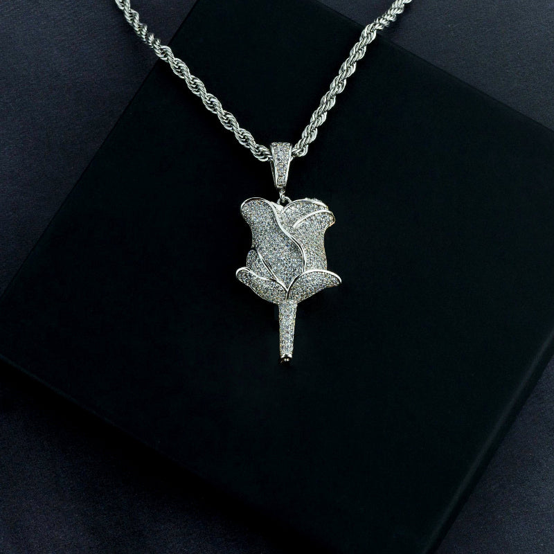 Winter Rose Pendant