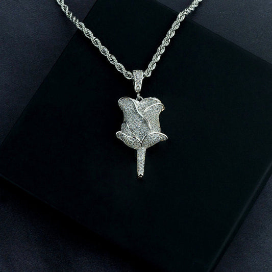 Winter Rose Pendant