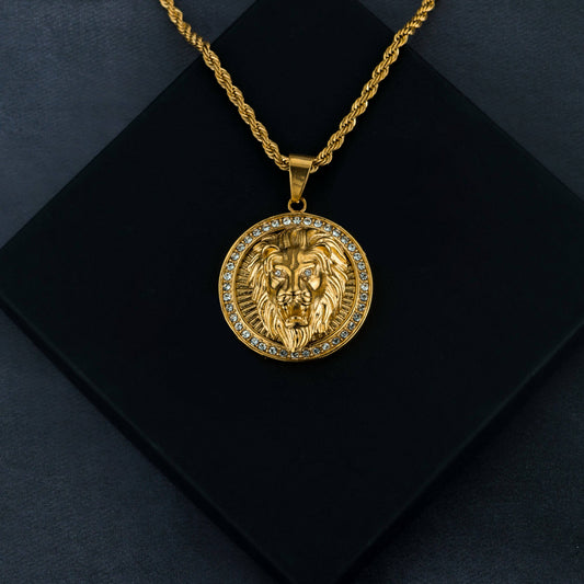 Lion Medallion Pendant