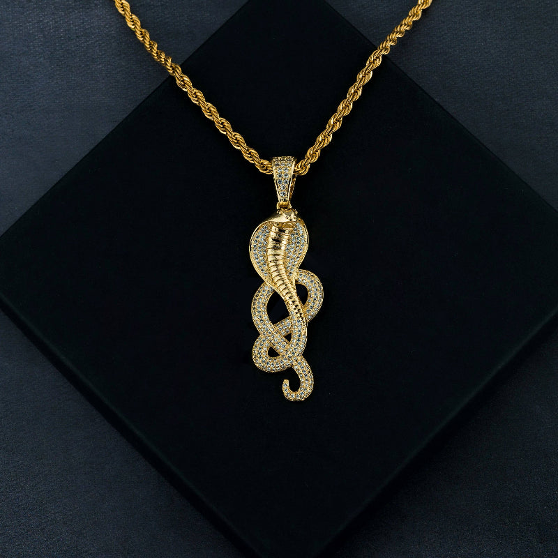 Iced Cobra Pendant