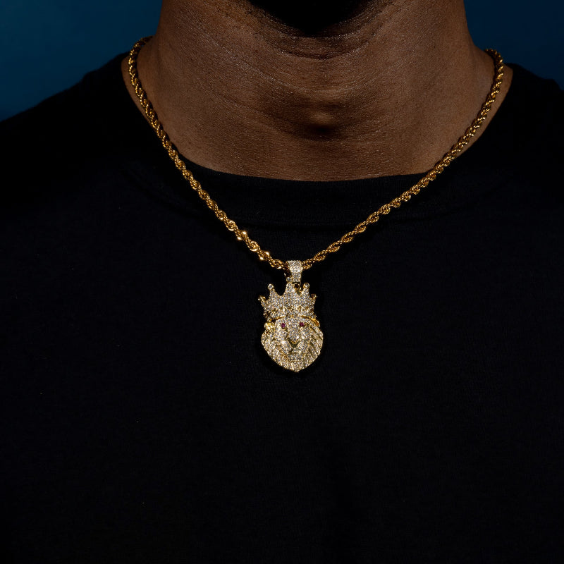 Iced Lion Pendant