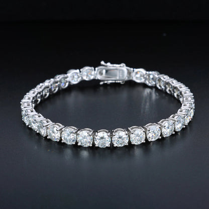 ICERIME 6mm VVS Moissanite Diamond Tennis Bracelet