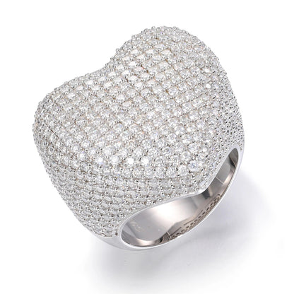 ICERIME Heart VVS Diamond Ring