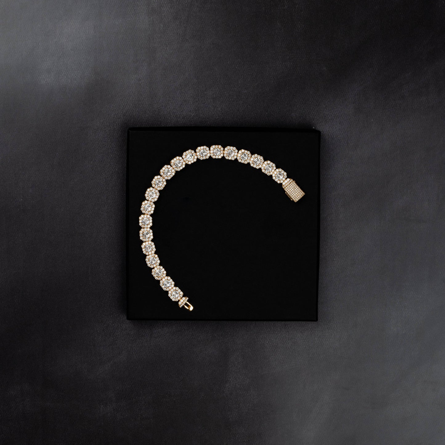 10mm Clustered Tennis Bracelet