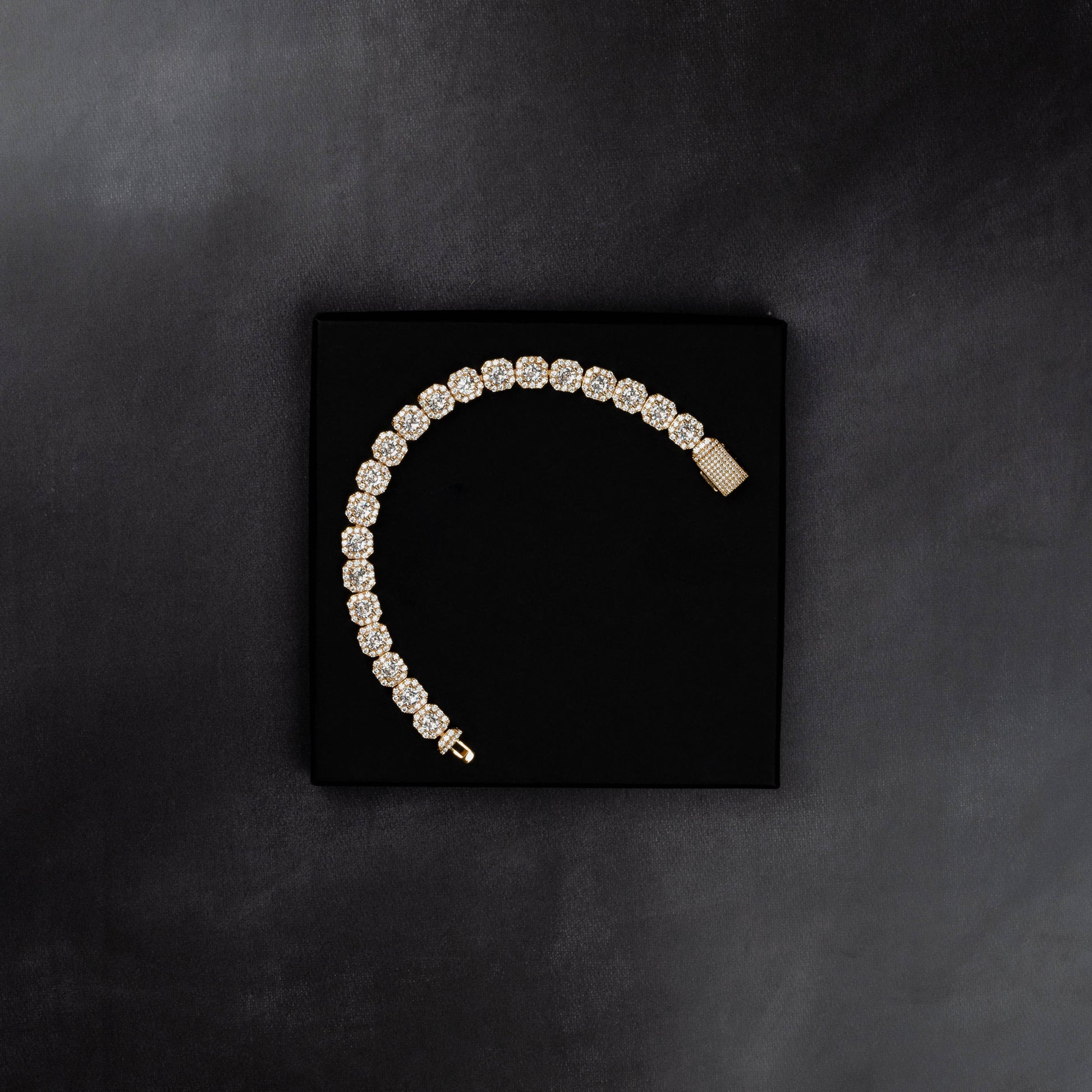 10mm Clustered Tennis Bracelet