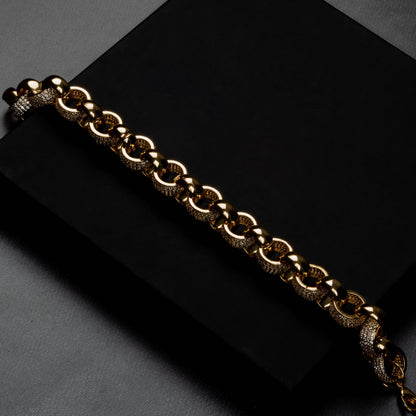 ICERIME 12mm Interlocked Rings Bracelet