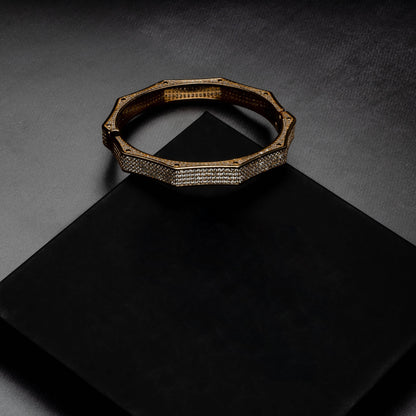 ICERIME 8mm Polygon Bangle Bracelet