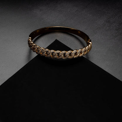 ICERIME 10mm Cuban Bangle Bracelet