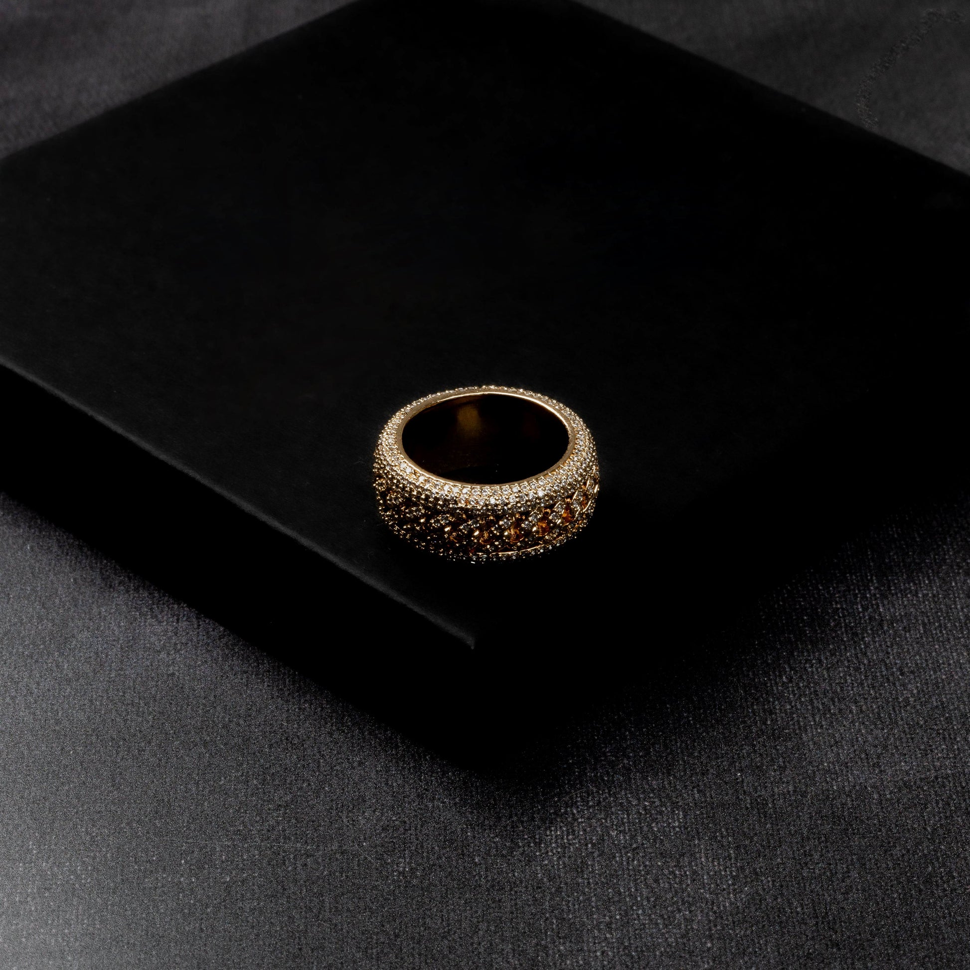 Iced Rotating Cuban Ring