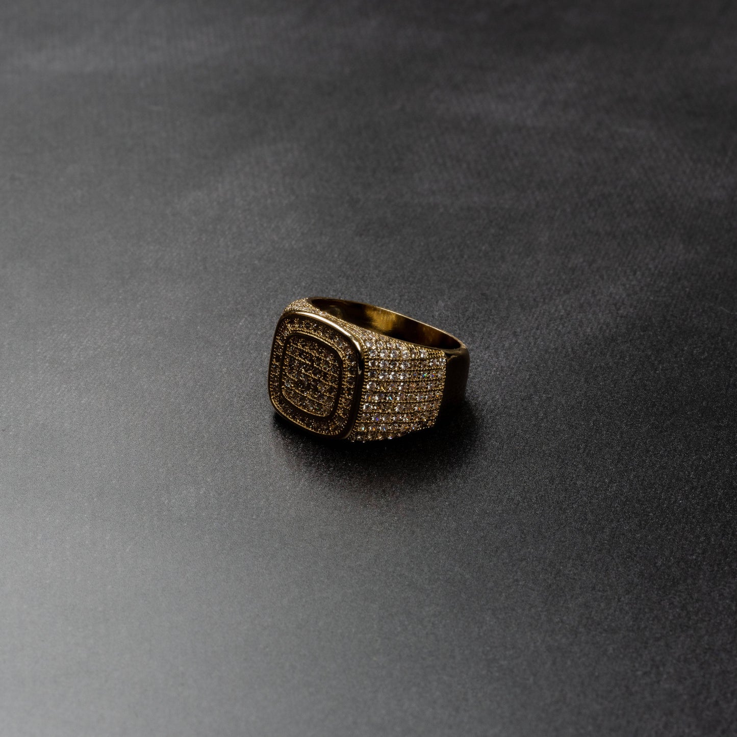 ICERIME Iced Double Square Ring