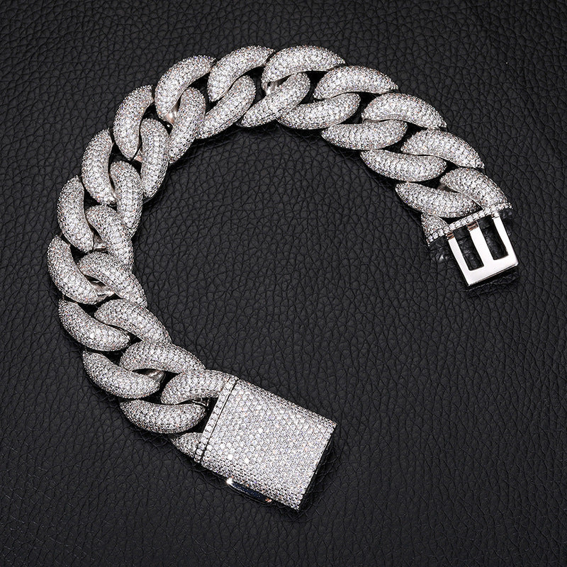 ICERIME 20mm5 row zircon bracelet