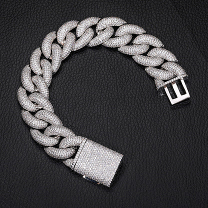 ICERIME 20mm5 row zircon bracelet