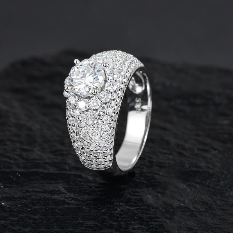 ICERIME S925 silver moissanite ring