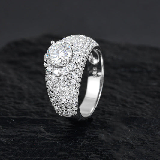 ICERIME S925 silver moissanite ring