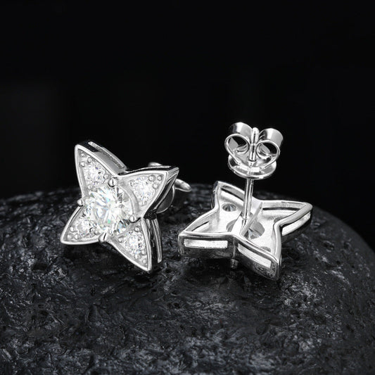 ICERIME S925 silver moissanite stud earrings