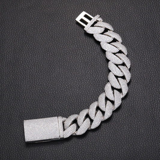 ICERIME 22mm Zircon Cuban Bracelet