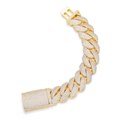 ICERIME 22mm Zircon Cuban Bracelet