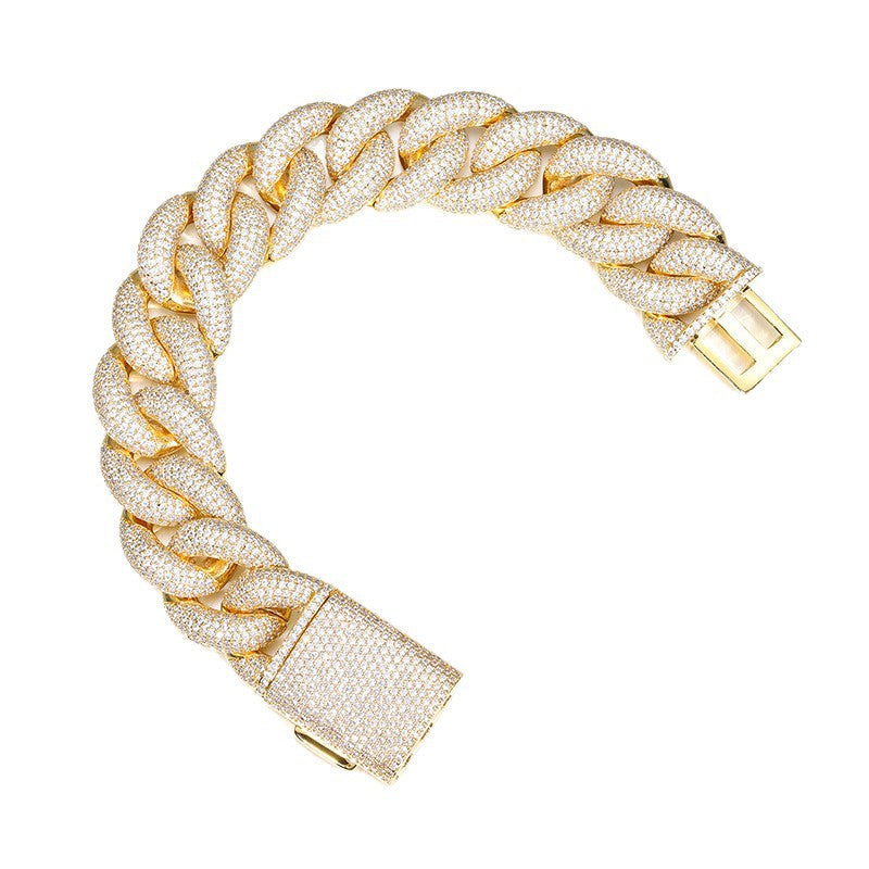 ICERIME 20mm5 row zircon bracelet