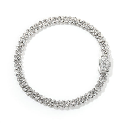ICERIME 6mm diamond Cuban bracelet