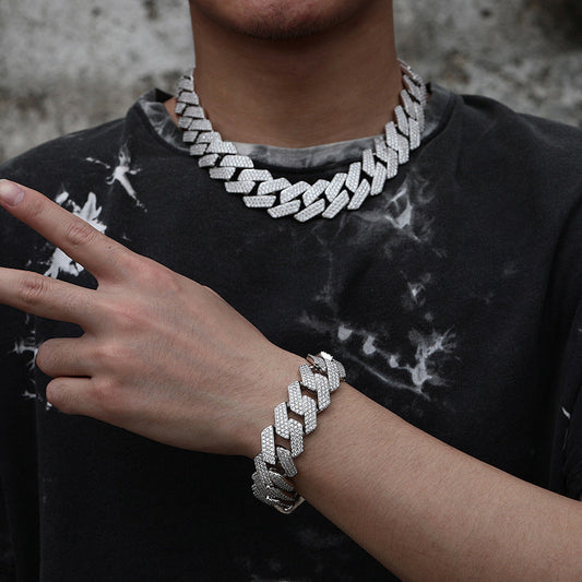 ICERIME 22mm diamond Cuban bracelet