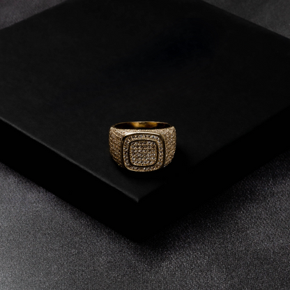 Iced Double Square Ring