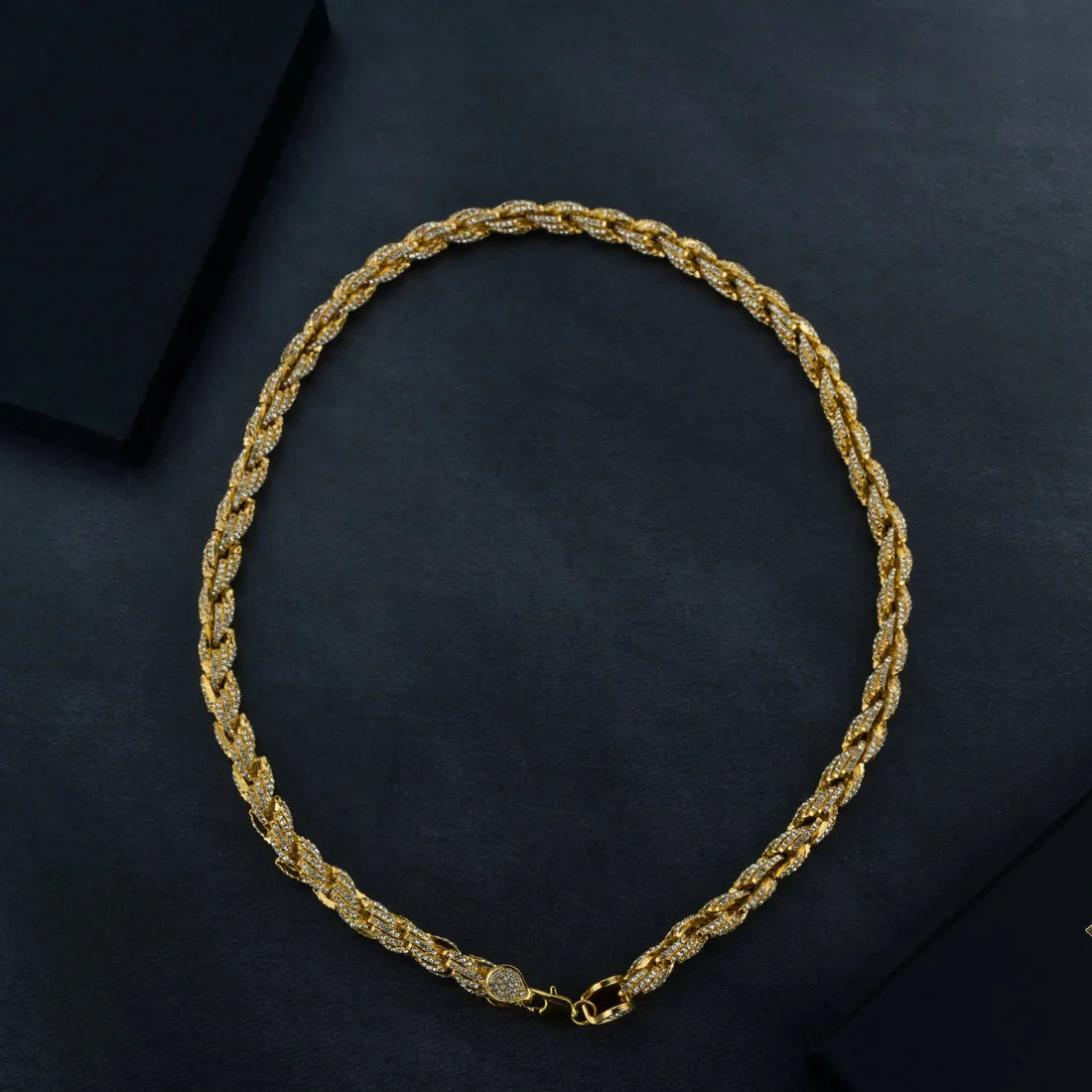 KINDLESA 9mm Iced Rope Bracelet & Chain Bundle (no reviews yet)