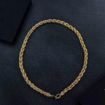 KINDLESA 9mm Iced Rope Bracelet & Chain Bundle (no reviews yet)
