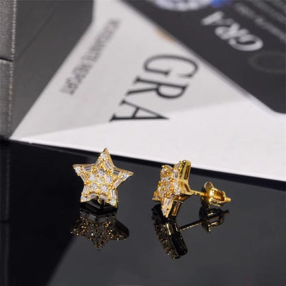 ICERIME five-pointed star silicone earrings
