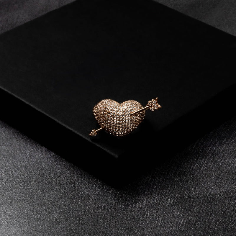 Iced Cupid Arrow Ring